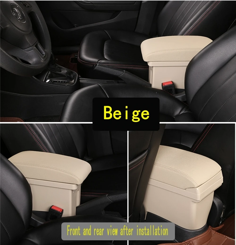 Arm Rest Rotatable For Honda Fit Jazz 2002-2007 Hatchback Center Centre Console Storage Box Armrest 2003 2004 2005 2006 2007