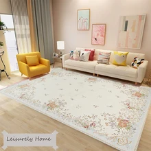 Пасторальное растение цветочный узор синель материал ковер с нордическим узором ковер для гостиной спальни кабинет журнальный столик декоративная комната