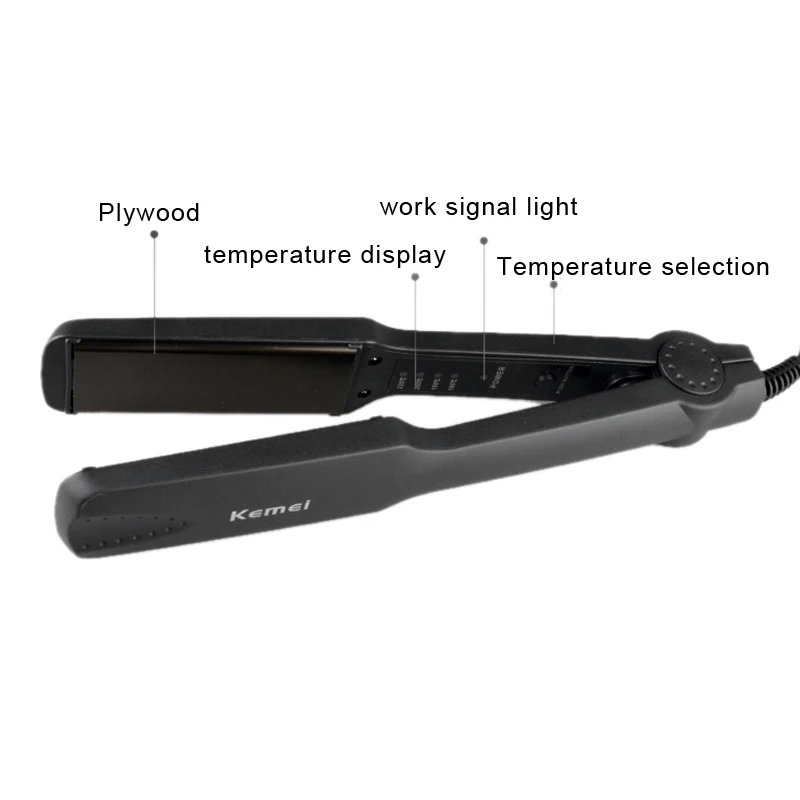 Kemei KM-329 Профессиональный Парикмахерские Flat Iron Styling Профессиональный Выпрямитель для волос для укладки инструменты щипцы выпрямитель для волос