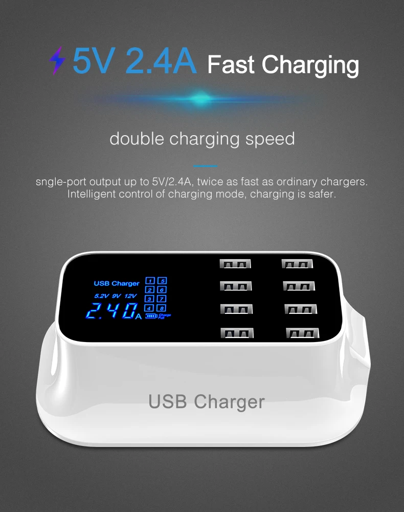 Quick Charge USB Charger iPhone Xiaomi Samsung OPPO usb adapter  (5)