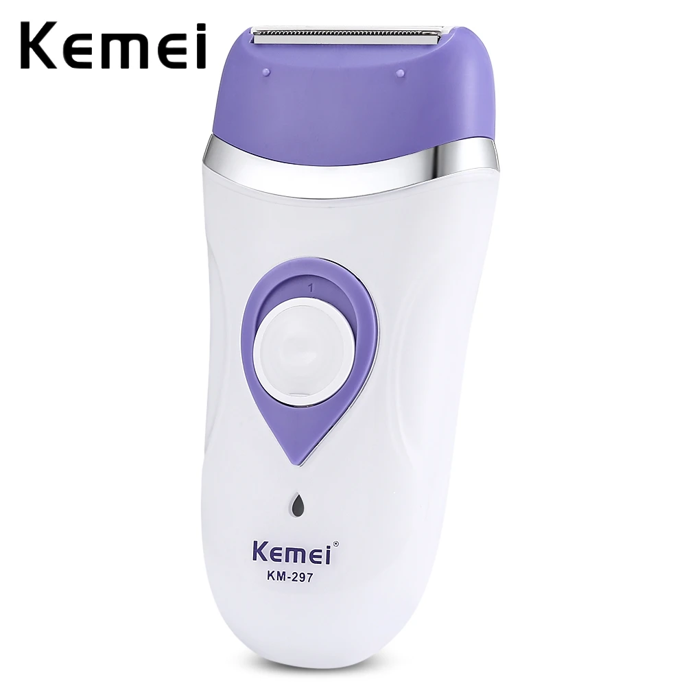 

Kemei 4 in 1 Hair Removal Women Shaver Female Shaving Machine Electric Rechargeable Razor Bikini Trimmer for Face Underarm 297