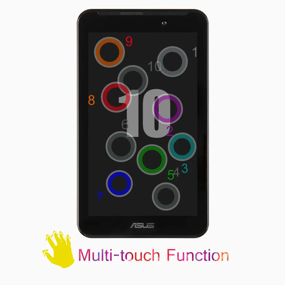 Для ASUS Fonepad FE7010CG FE170CG ME170 K012 k017 ЖК-дисплей кодирующий преобразователь сенсорного экрана в сборе с рамкой черный