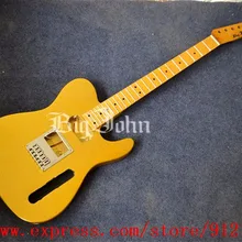 Новая полуготовая электрогитара в желтом цвете с мостом и корпусом из красного дерева F-1978