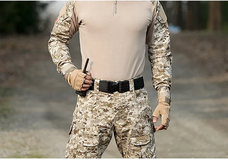 Уличные тактические штаны с наколенниками военная форма Мультикам армейская боевая рубашка uniformcamouflage Охотник одежда ghillie костюм