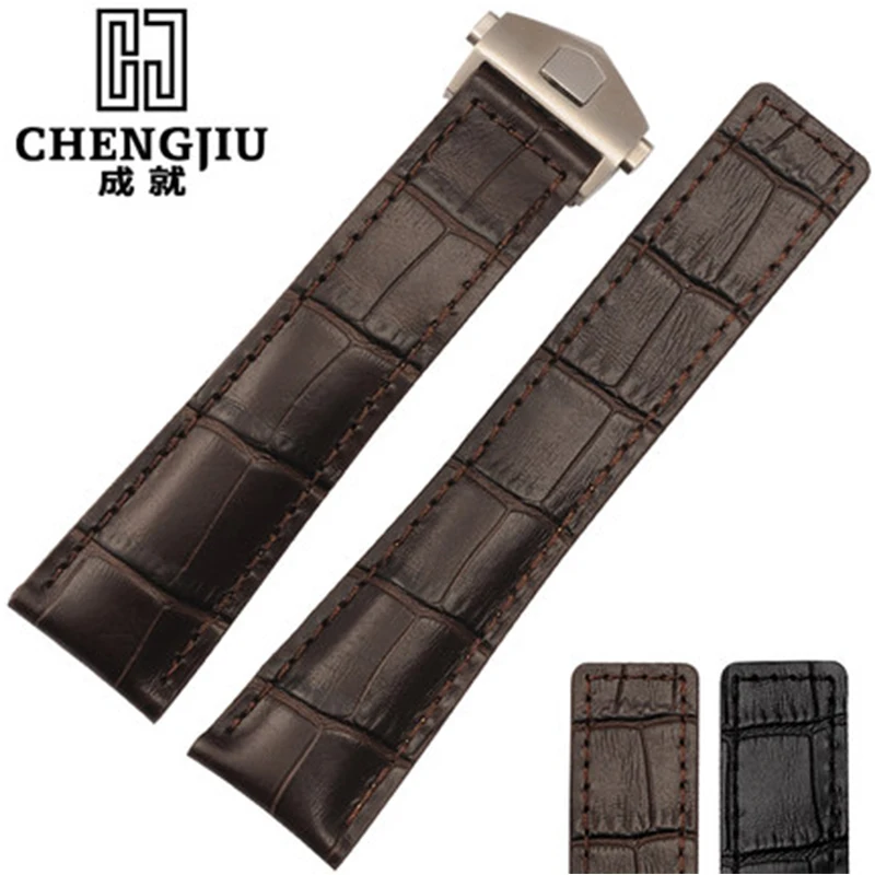 Prix pour Maroc Pioneer 19 20 22mm cuir de Veau Bracelet En Cuir Pour Tag/Heuer Pour Carrera Boucle Déployante Montre de Courroie De Bande Bracelet montres Prix pour Maroc Pioneer 19 20 22mm cuir de Veau Bracelet En Cuir Pour Tag/Heuer Pour Carrera Boucle Déployante Montre de Courroie De Bande Bracelet montres