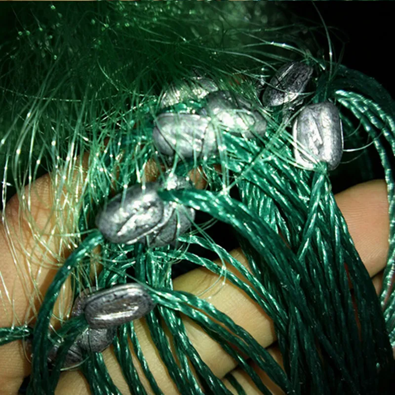 5m*100M quality new cast net fish trap three layer sticky fishing net china outdoor pesca fishing network Reservoir gill net
