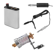 Татуировка блок питания поворотный пулемет набор Перманентный макияж бровей губ подводка для глаз микроблейдинг для иглы татуировки инструменты для зажима