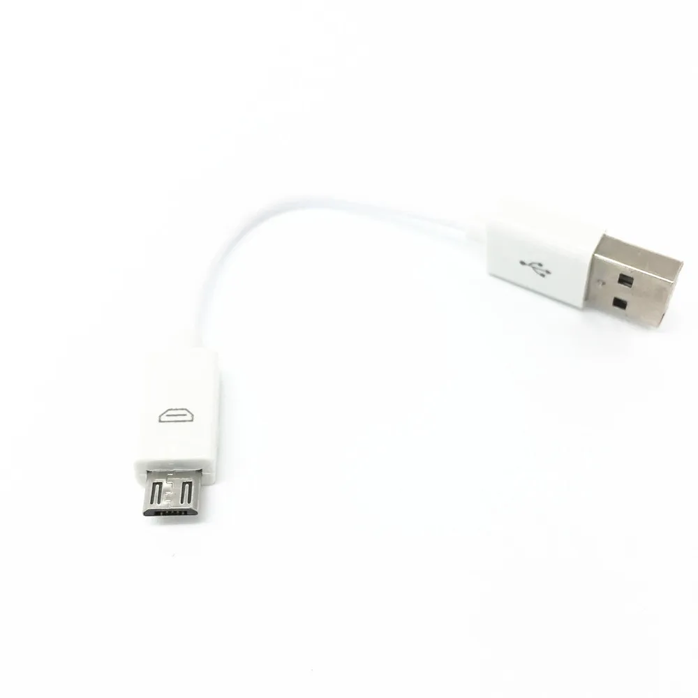 Бесплатная доставка белый 12 см 1A короткий Micro USB кабель для зарядки и