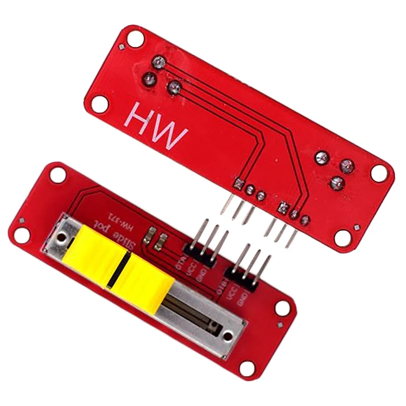 Мини-Потенциометр слайдов 10KΩ Линейный модуль с двойным выходом для MCU Arduino рулейный модуль электронный блок для одного чипа мини-модуль