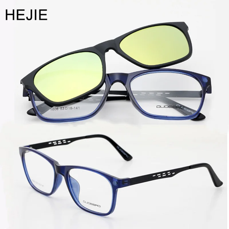 Fashion Men Women Polarized Clip Sunglasses On Myopia Optical
