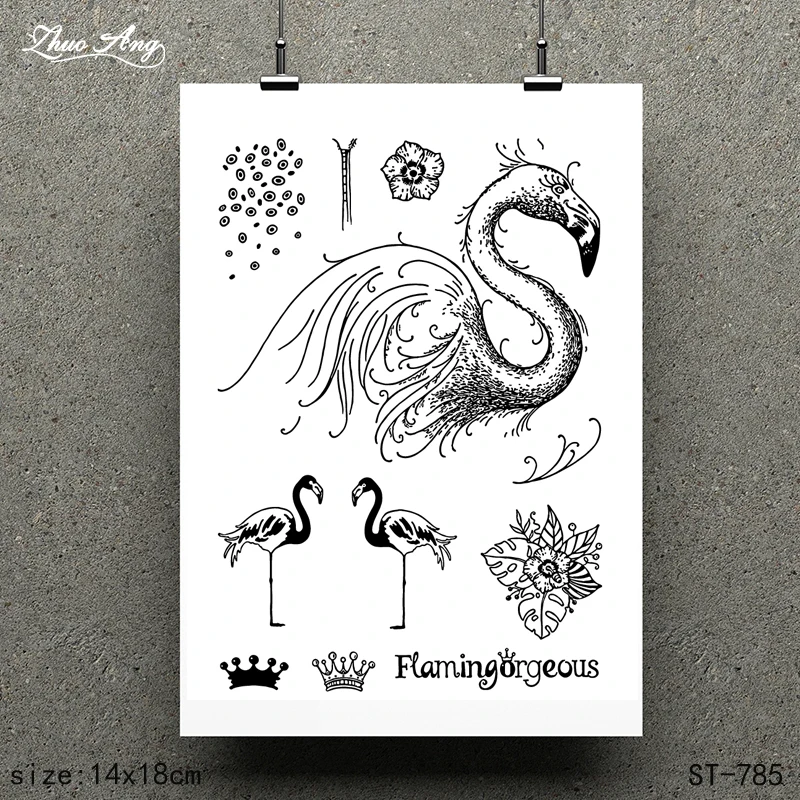 

ZhuoAng Beautiful Pattern Design Clear Stamp / Scrapbook Rubber Stamp / Craft Clear Stamp Card / Seamless Stamp ST-785