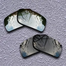 Серебристые Титановые и черные поляризованные Сменные линзы для солнцезащитных очков Oakley Gascan