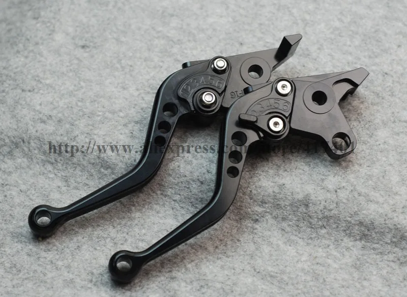 Короткие пара чпу тормоз клатч рычаги для SUZUKI GSXR750 GSXR 750 2006-2010 черный 8-цветов опции