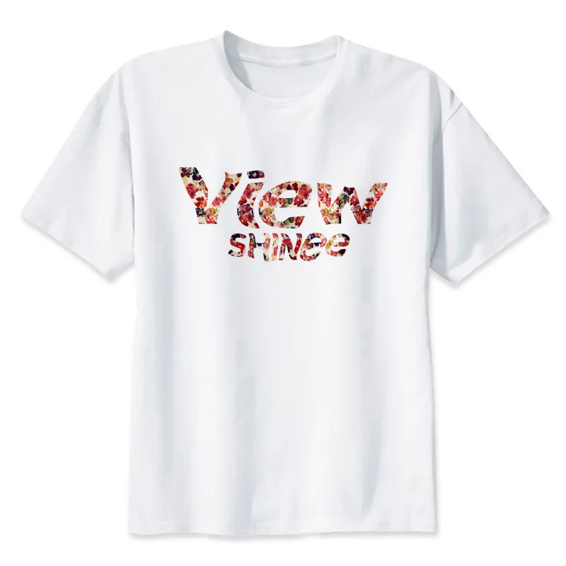 shinee kpop t-shirt 2018 k-pop jonghyun Spring Summer T Shirt Men new Design t shirt short sleeve with white | Мужская одежда