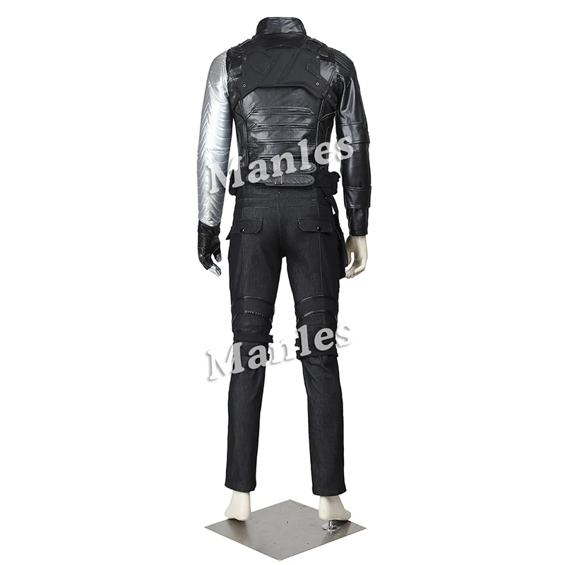 Winter Soldier Costume - Captain America 2 Cosplay James Buchanan Bucky Barnes Coat Outfit - Superhero Halloween Custom Made image 3