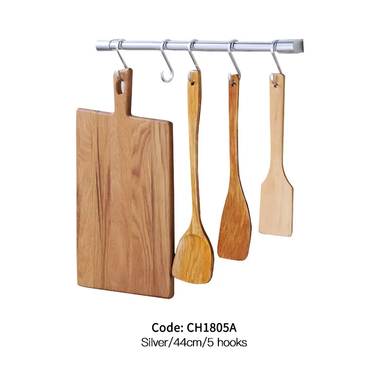 Silver-440mm-5 Hooks