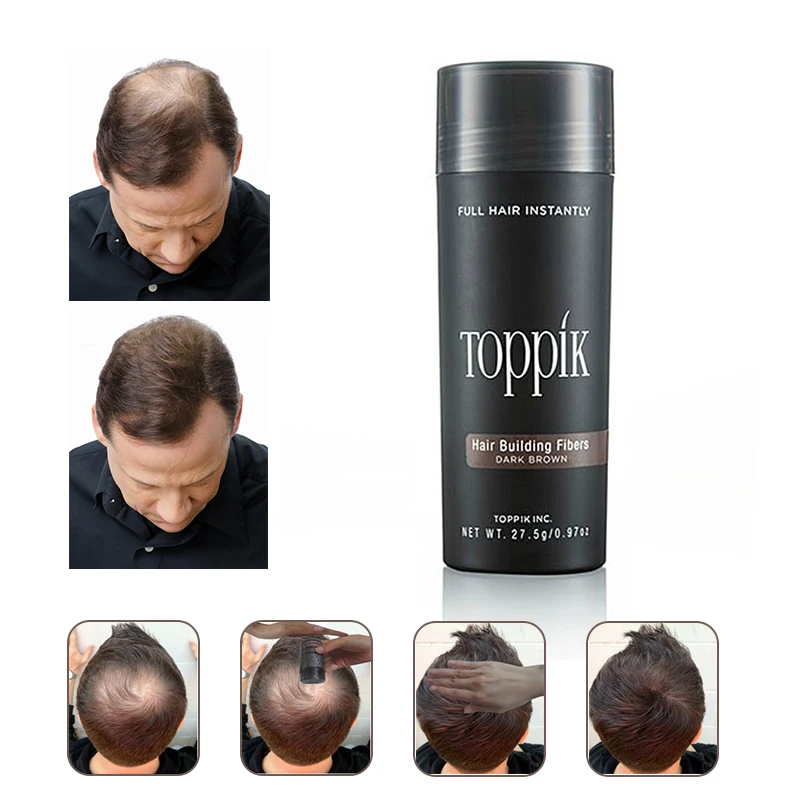 Toppik Salon Beauty Toppik Hair Fiber Keratin  Hair Building Fibers  Powder Hair Loss Concealer Hair Care Growth Products|Hair Loss Products| -  AliExpress