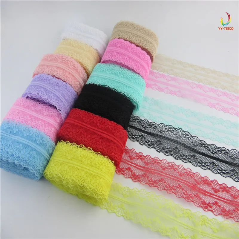 10 Yards Beautiful Lace Ribbon 40MM Wide White Lace Trim Fabric