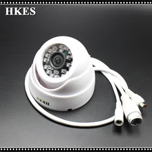 HKES 8pcs/lot New Audio IP Camera Video Surveillance Security CCTV Camer Network IR Dome IP Cam with external microphone