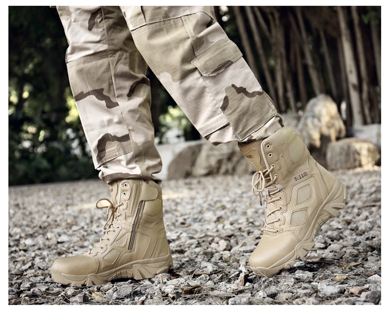 Brand Men's Boots Big Size Military boot Chukka Ankle Bot Tactical Army Male Shoes Safety Combat Mens Motocycle Boots (10)
