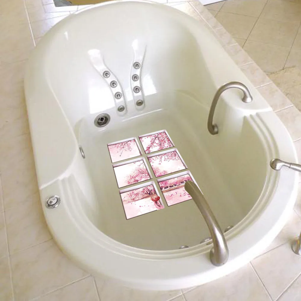 Новые 3D Товары для ванной 6 шт. 13x13 см наклейка для ванной 3D Нескользящая Ванна аппликации для ванной наклейка для ванной комнаты Наклейка ПВХ Фреска