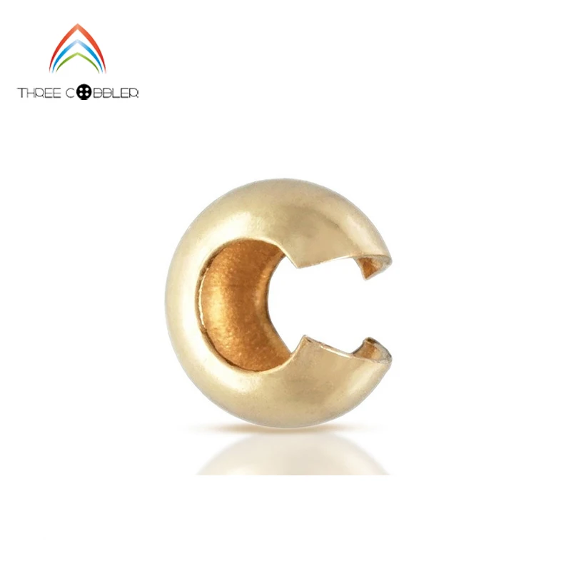 

Round Crimp Cover 14K Yellow Gold Filled Wholesale BULK DIY Jewelry Finddings 1/20 14kt GF