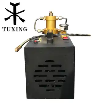 TUXING 300bar 4500psi pcp air compressor for paintball tank 220V 110V