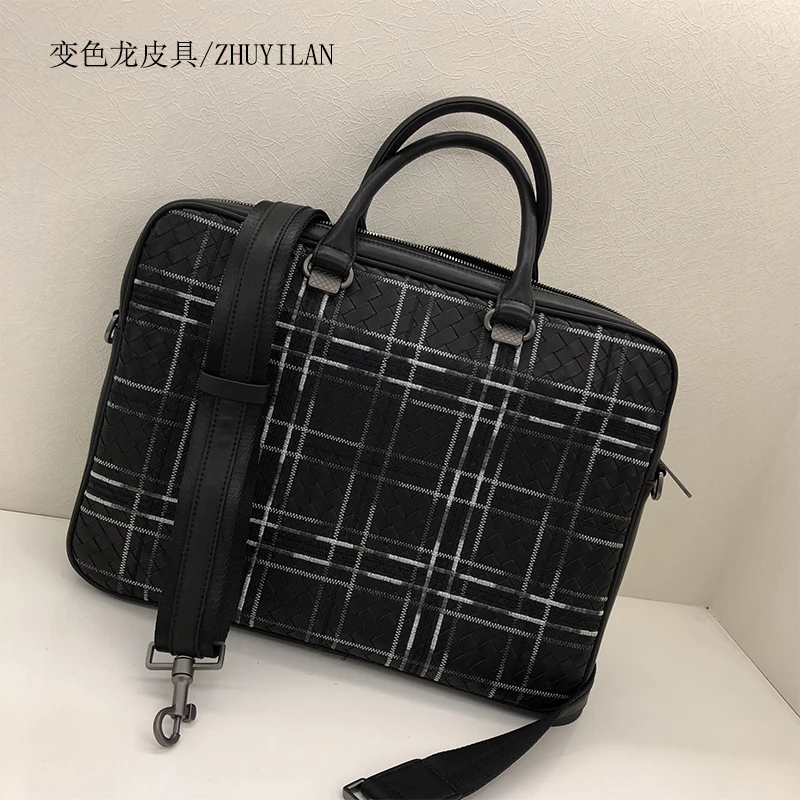 

2018 New genuine leather briefcase for man bag Customized cowhide luxury handbags bags designer Computer package