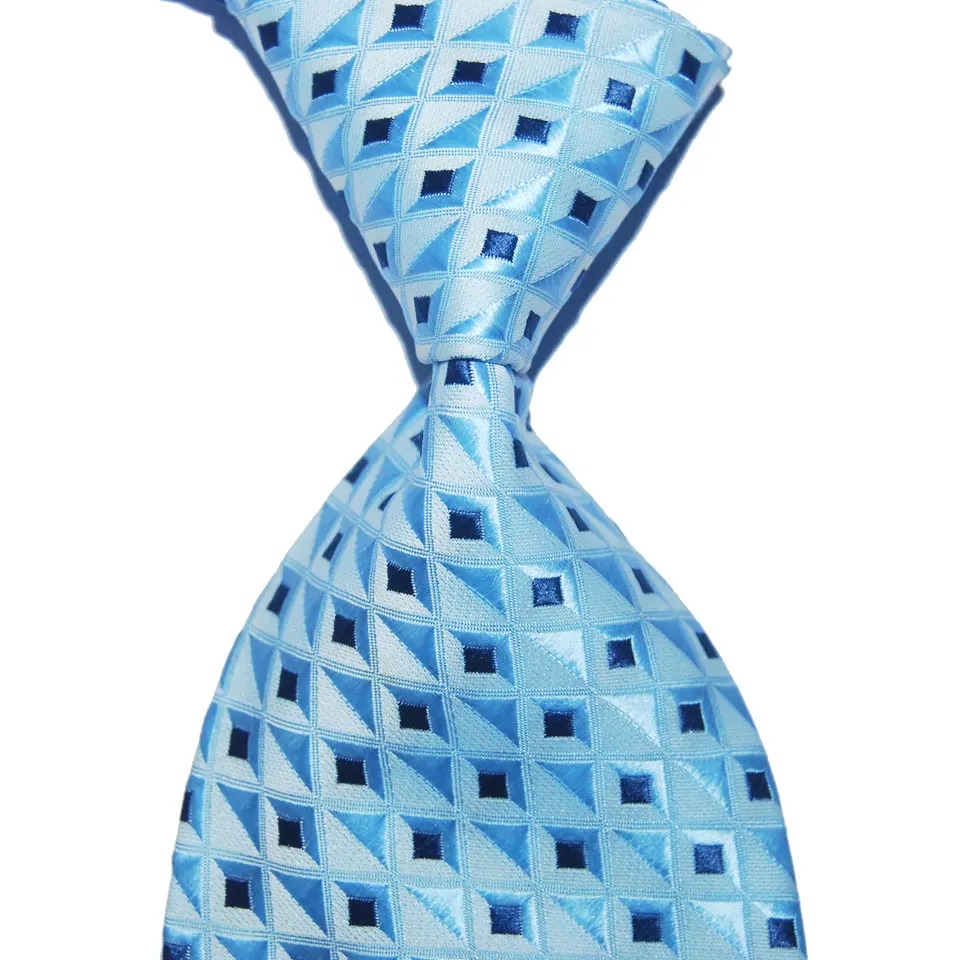10 см широкий синий морской галстук для мужчин Шелковый модный вязаный жаккардовый тканый мужской деловой костюм Свадебная вечеринка Рождество - Цвет: B02