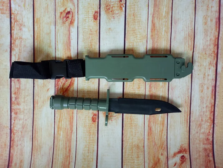 M9 гибкий резиновый фиксированный нож с оболочкой страйкбола боевого