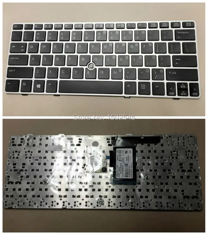 

Free shipping laptop Keyboard for HP Elitebook 2560 2560P 2570 2570P US keyboard 638512-001 651390-001 with borders