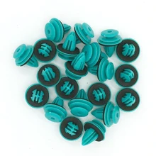 100pcs Car Fender Push Type Auto Fastener Clips Green For Lancia Dacia 1310 Thema Thesis Ypsilon Duster Logan Sandero Solenza