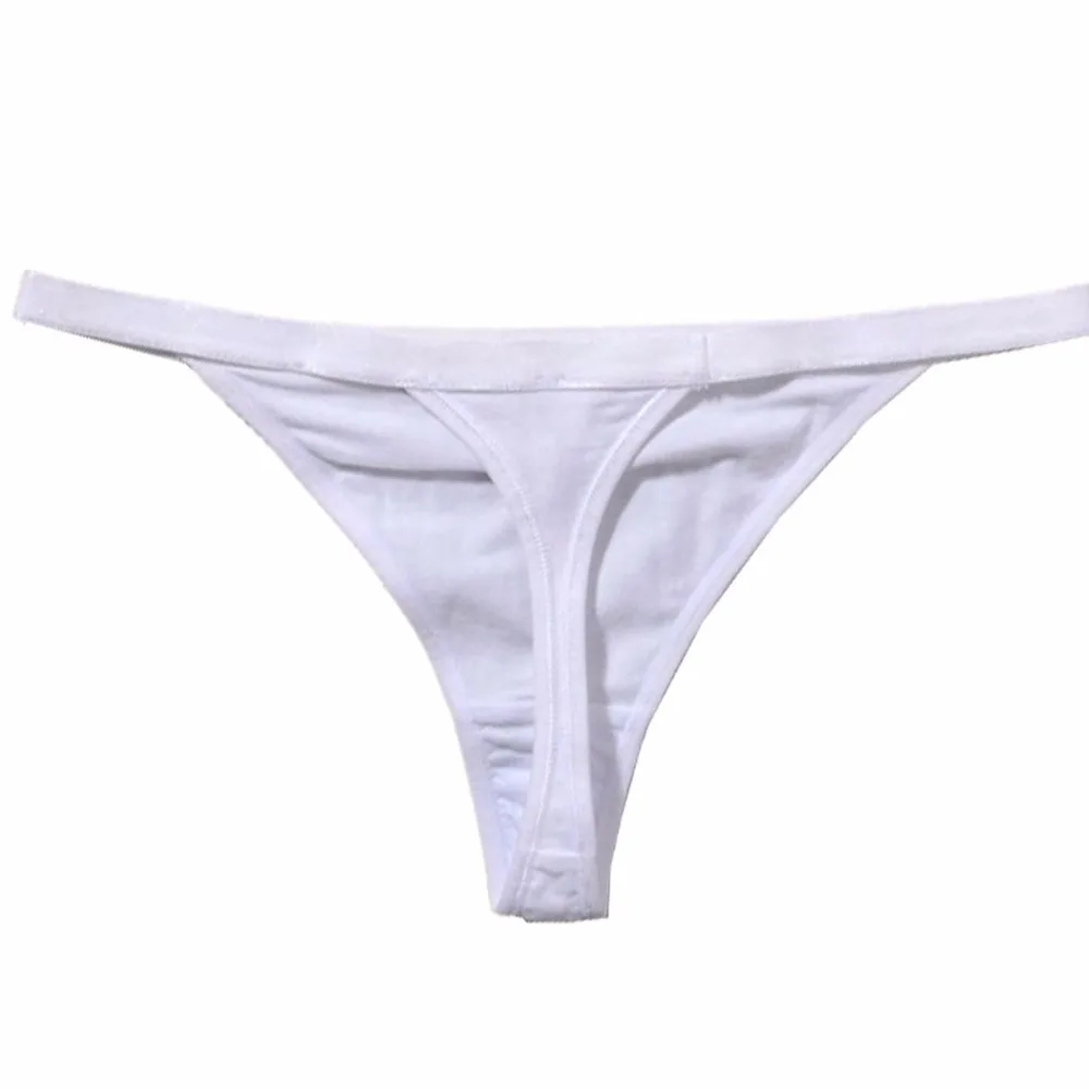 SP&CITY Fashion Cotton Solid G-string Low-rise Women Panties Sex Thong Rubber Underwear Female Sexy Transparent Lingerie String