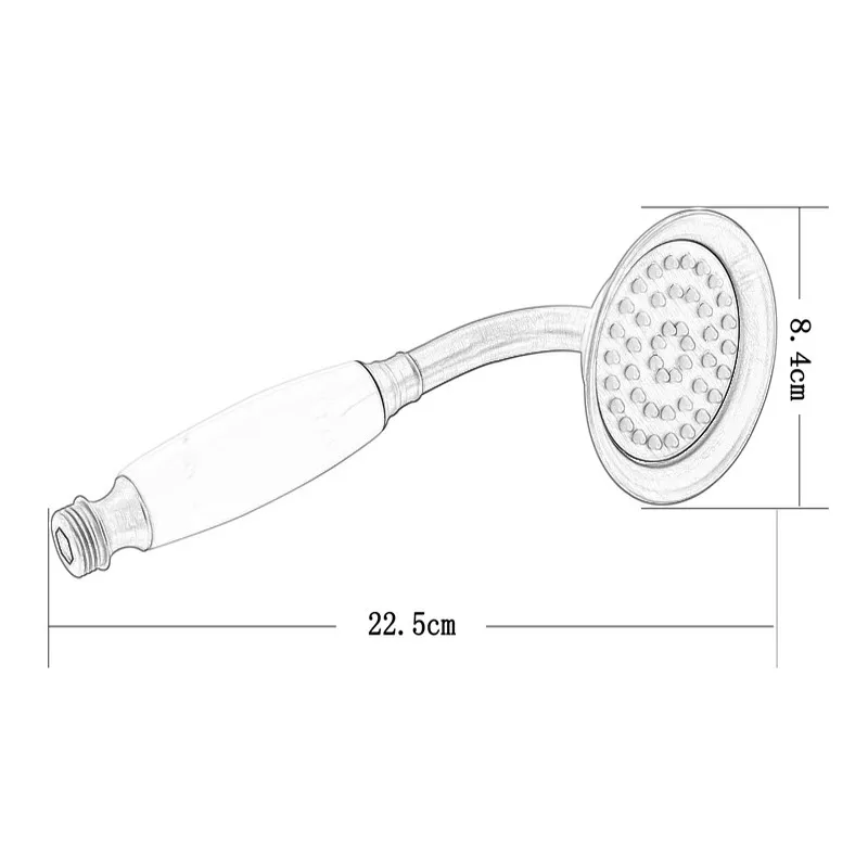 Античная красная медь телефон стиль ванная комната насадки для душа экономии воды ручной душ душевая лейка и 1,5 м шланг Kxz057