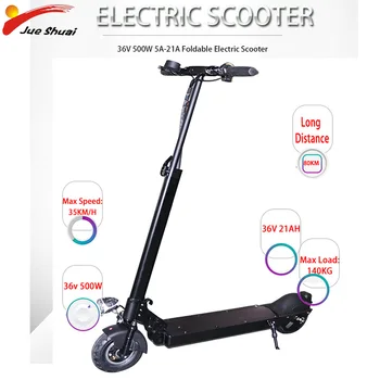 

Long Distance 80KM Electric Scooter 36V 500W Max Speed 35KM/H 8 inch Foldable Patinete Electrico Adulto Skateboard Hoverboard