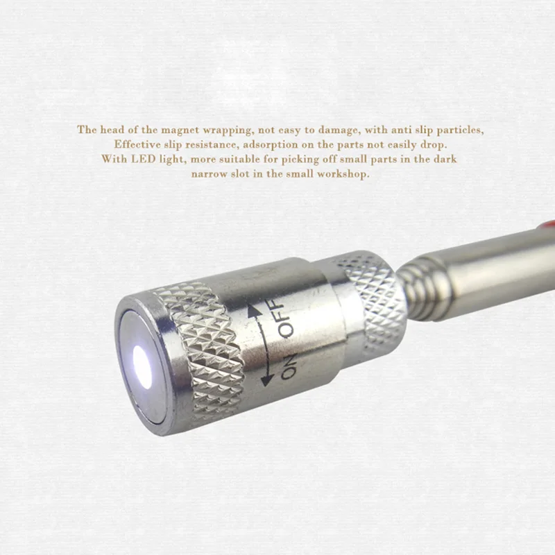 Мини Неодимовый Imanes светодиодный палочка телескопические магнитные инструменты для подбора гаек болтов MDJ998