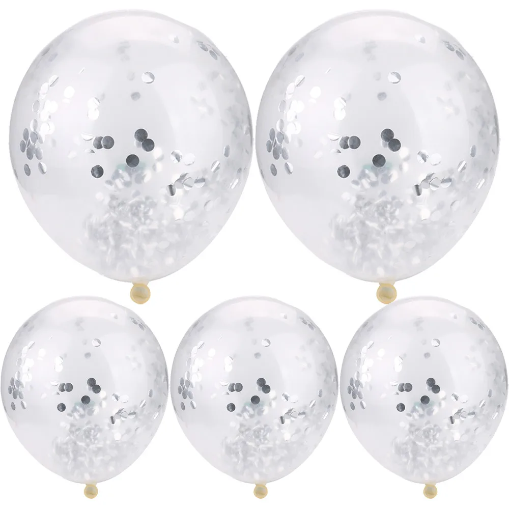 

5Pcs 30 40 50th Happy Birthday Age Confetti Filled Balloons Wedding Party Decor Show lobos cumpleanos infantiles Balloon L