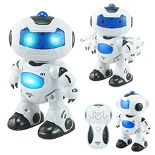 New Mini RC Robot Toy Musical Dancing Lighting Walking Roating RC Robot Toys for Children Gift with Original Box