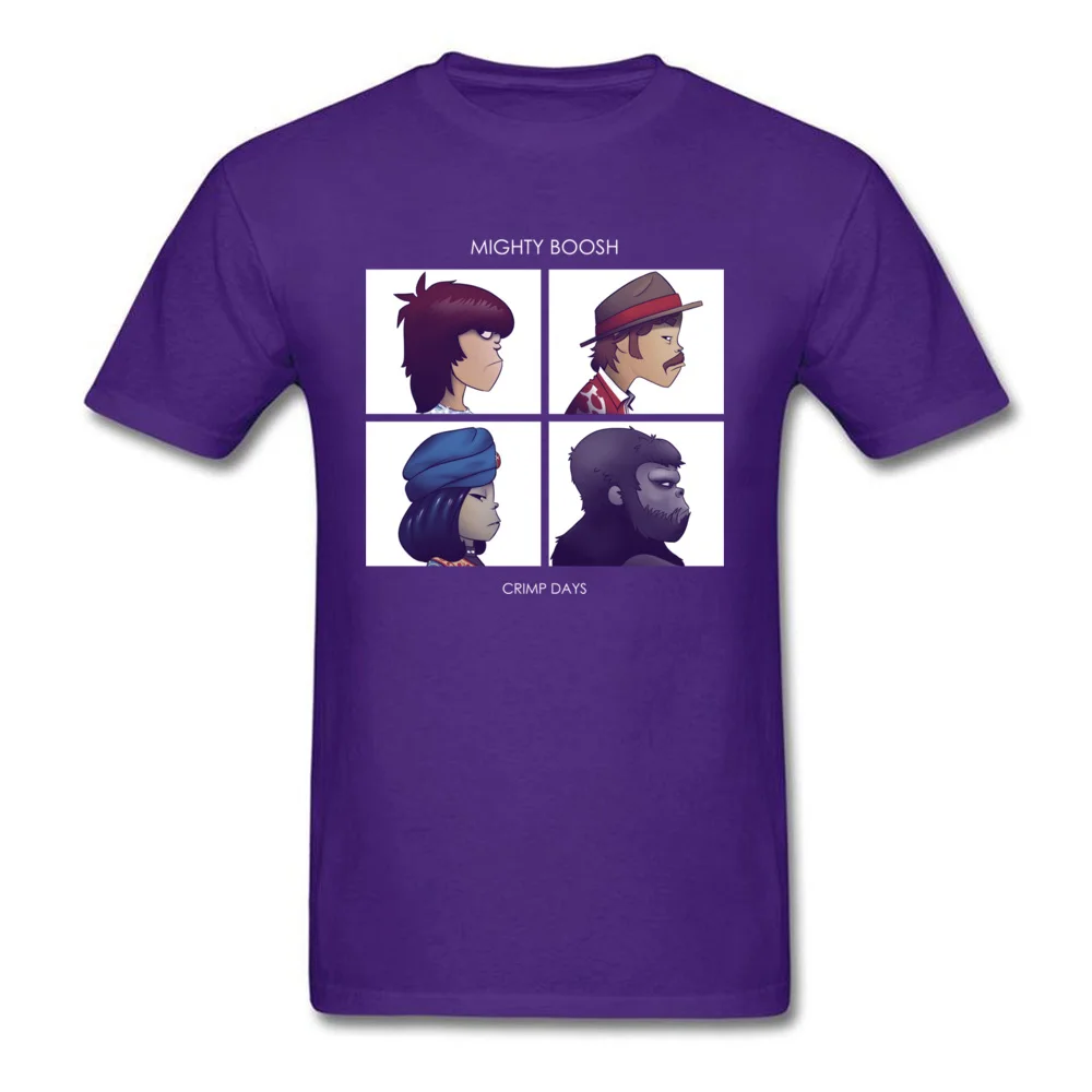 Round Neck crimp days 5725 Pure Cotton Men's T-shirts Print Short Sleeve Tops & Tees Special Street Tee Shirt Top Quality crimp days 5725 purple