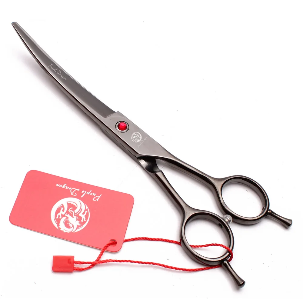 8" Purple Dragon Stainless Cats Clipper Dogs Grooming Scissors Up Curved Scissors Professional Pets Shears Animal Z4003 dog grooming scissors,dog grooming scissors kit