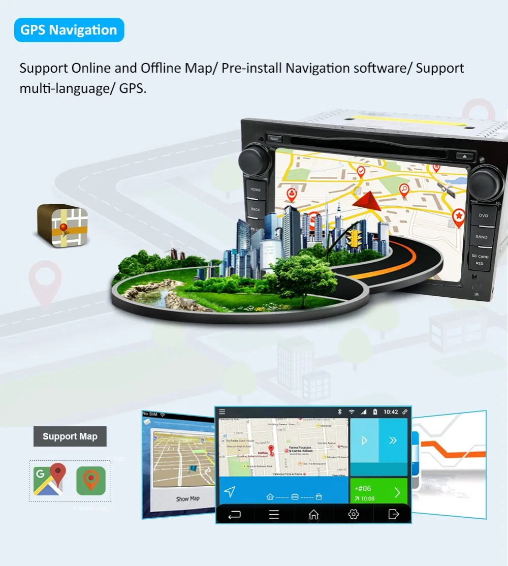Excellent Bosion Android 9.0 2din car radio gps navi car dvd player for Opel astra/vectra/zafira car stereo head unit with bluetooth wifi 9