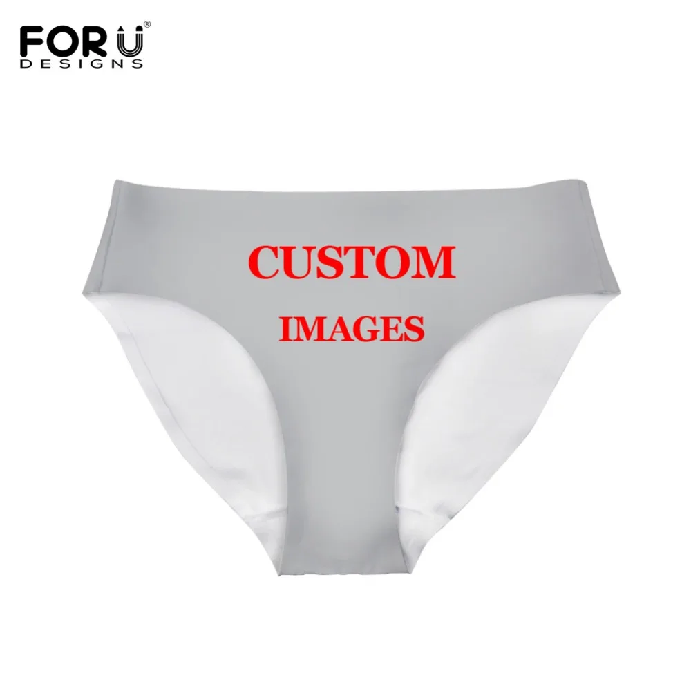 Женские бесшовные трусики FORUDESIGNS с 3d рисунком животных совы кота киски собаки