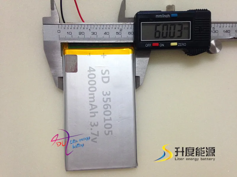 Ультра тонкий 3,7 V 4000mah литий-полимерный аккумулятор для планшета для ноутбука 3560105