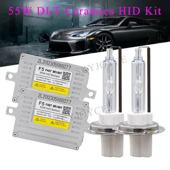 

55W DLT Xenon Bulb Ballast HID Kit 55W DLT F5T HID Ballast 6500K Ceramics DLT Bulb H1 9005 H11 H7 Fast Bright 55W HID Xenon Kit