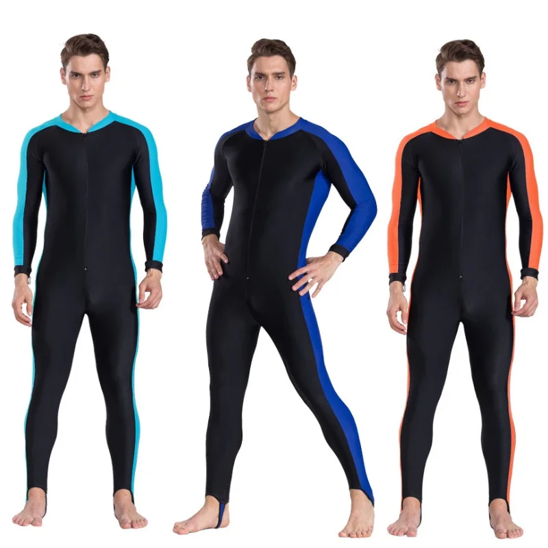 SBART Men Women One Piece Long Sleeve Lycra Diving Wetsuit for Swimming