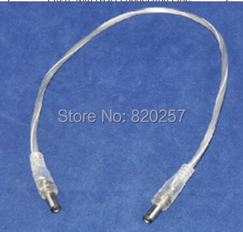 

Free shipping 20pcs Lot waterproof transparent male extension connector cable