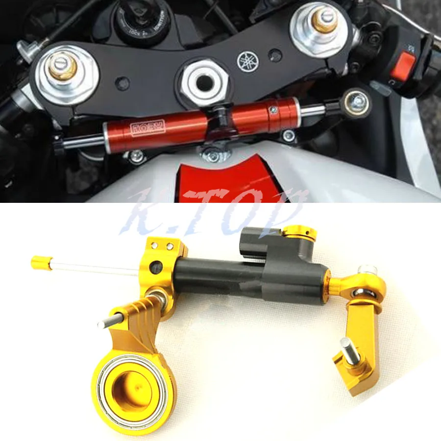

1Set Motorcycle CNC Steering Damper Stabilizer Bracket Fit For YAMAHA 2006-2011 YZF R6 07 08 09 10