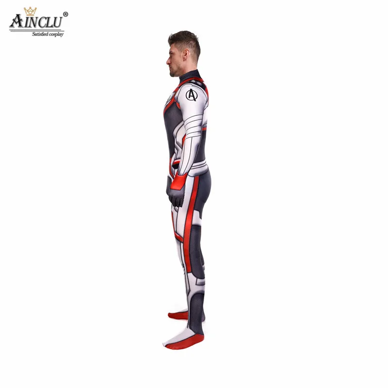 Adults Kids Avengers Endgame Quantum Realm Cosplay Costume Superhero Captain America Avengers 4 Zentai Bodysuit Suit Jumpsuit CH