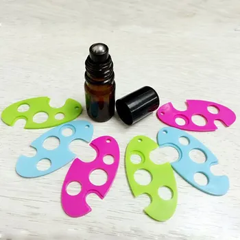 

10PCS Triangle Leaf Shape Essential Oil Bottles Opener Key Corkscrew Tool Remover Roller Balls Caps Refillable Bottles