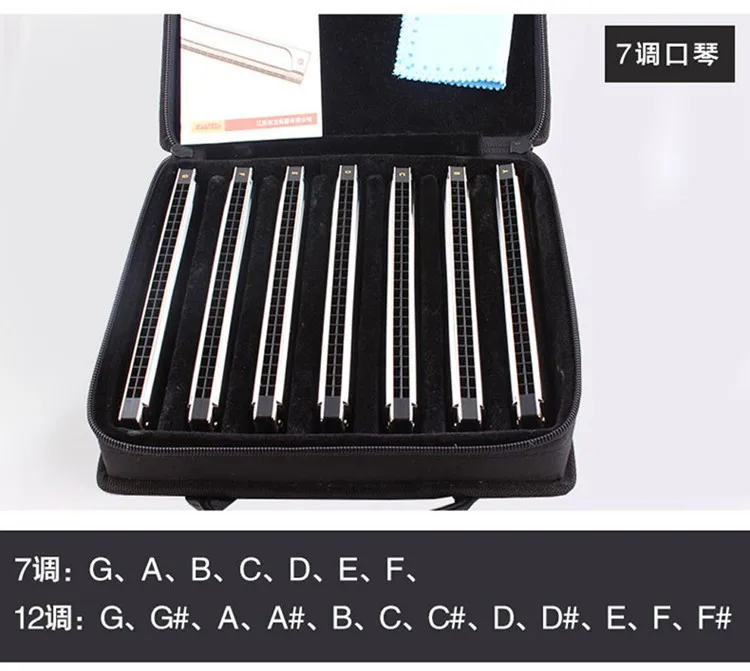Easttop губная гармоника тремоло с 24 отверстиями 1 шт. ключ A# B C# D# E F# G# для выбора Armonica Professional harp T2403